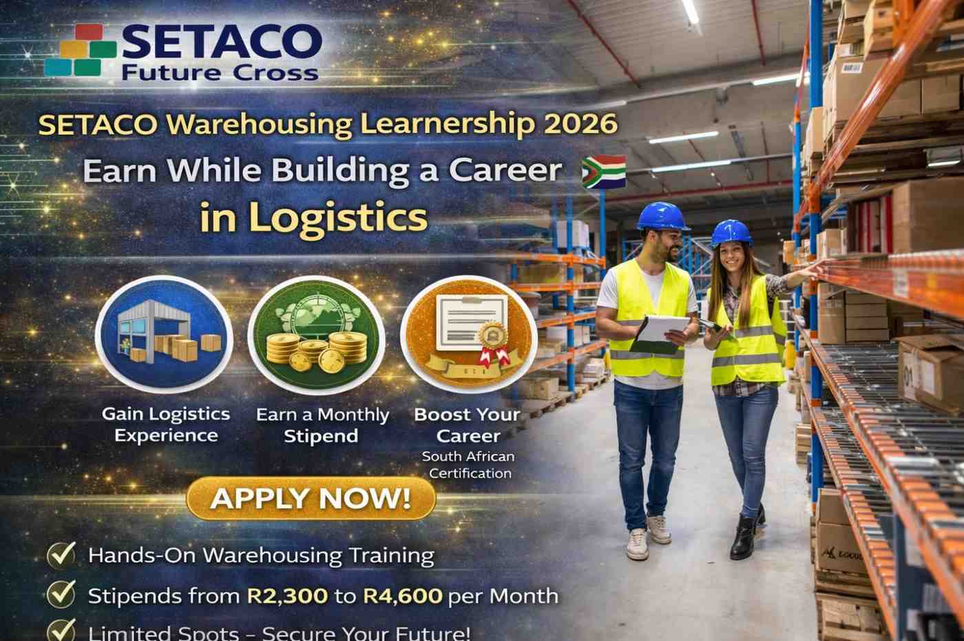 SETACO Warehousing Learnership 2026