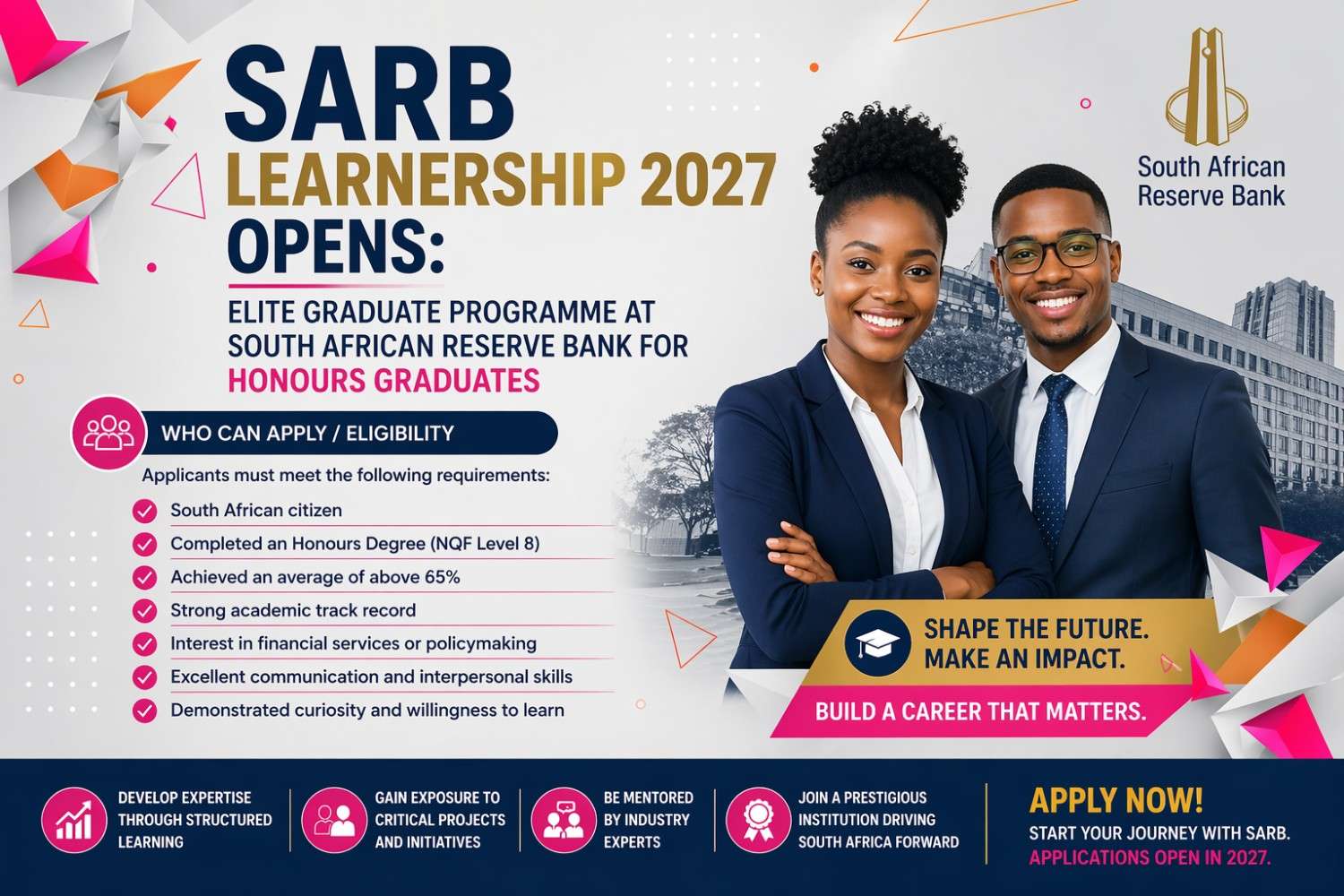 SARB Learnership 2027