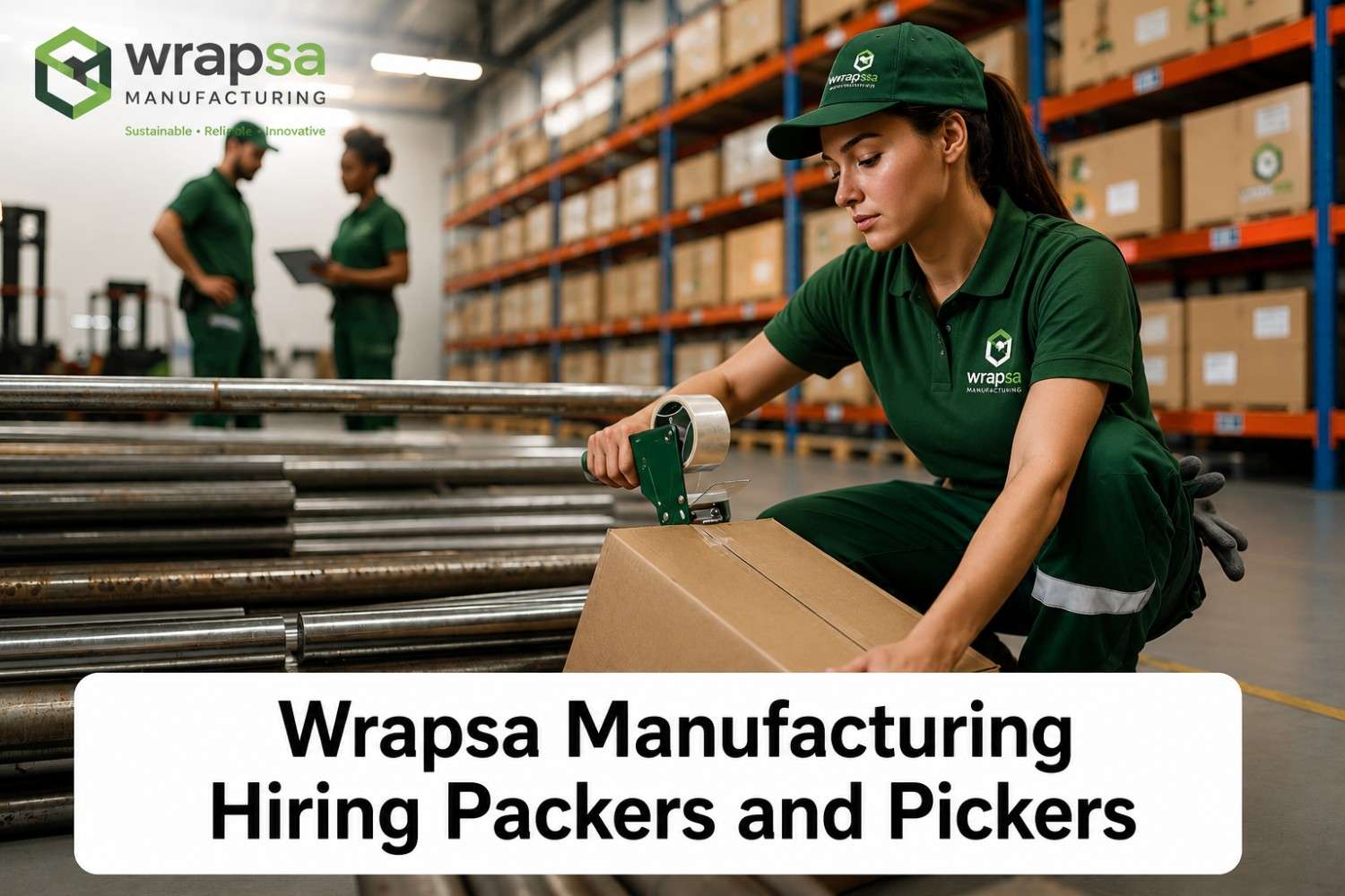 Wrapsa Manufacturing Hiring Packers and Pickers