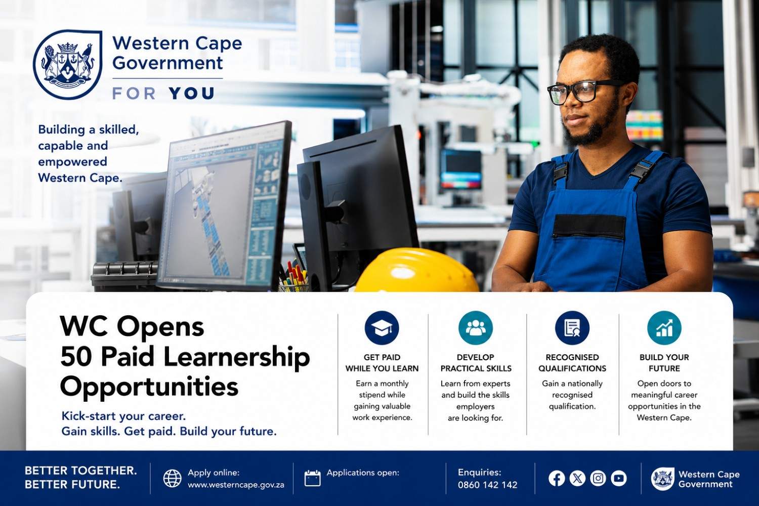 WC Opens 50 Paid Learnership Opportunities